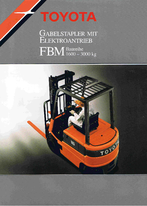 Čelní vysokozdvižné elektrické vozíky Toyota FBM 25