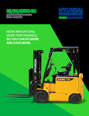 Čelní vysokozdvižné elektrické vozíky Hyundai 32BC-9U