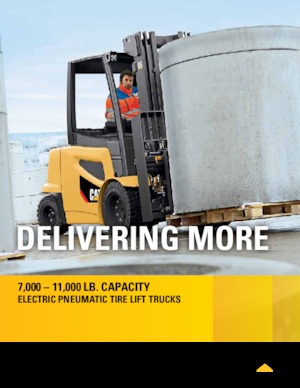 Čelní vysokozdvižné elektrické vozíky Caterpillar 2EP10000