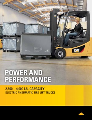 Čelní vysokozdvižné elektrické vozíky Caterpillar 2ETC3500