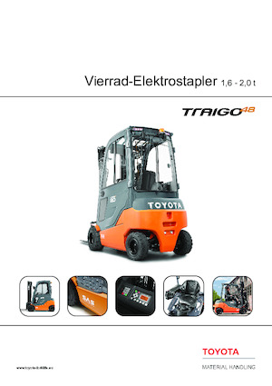 Čelní vysokozdvižné elektrické vozíky Toyota 8 FBM 16T 