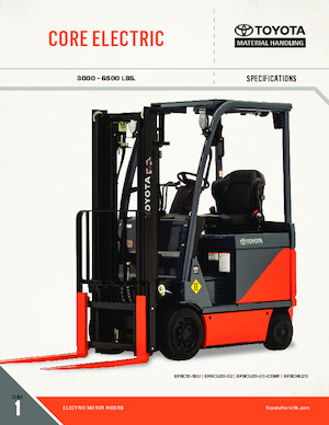 Čelní vysokozdvižné elektrické vozíky Toyota 8FBCU25-COMP