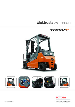 Čelní vysokozdvižné elektrické vozíky Toyota 9 FBMK 25T 