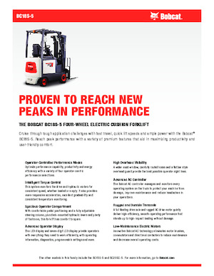 Čelní vysokozdvižné elektrické vozíky Bobcat BC18S-5