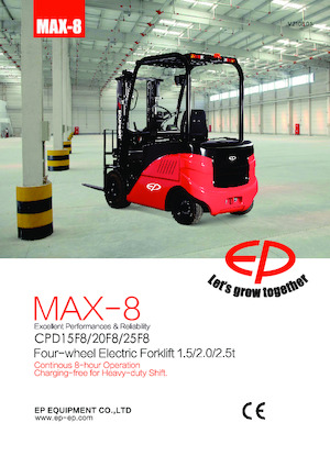 Čelní vysokozdvižné elektrické vozíky EP CPD15F8