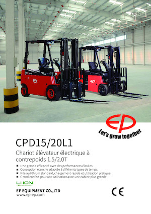 Čelní vysokozdvižné elektrické vozíky EP CPD15L1