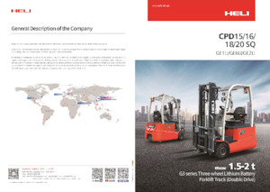 Čelní vysokozdvižné elektrické vozíky Heli CPD18SQ