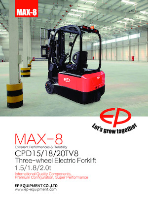 Čelní vysokozdvižné elektrické vozíky EP CPD18TV8
