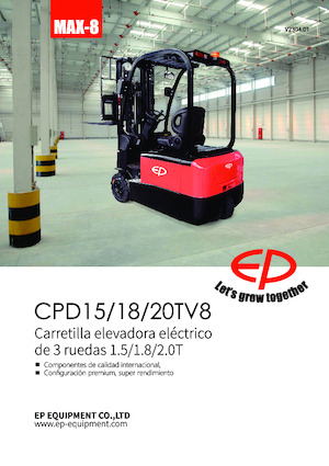 Čelní vysokozdvižné elektrické vozíky EP CPD18TV8