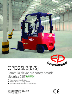 Čelní vysokozdvižné elektrické vozíky EP CPD25L2S