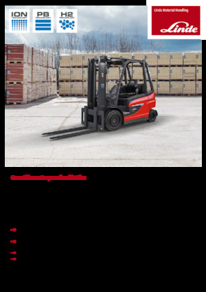 Čelní vysokozdvižné elektrické vozíky Linde E30/600HL