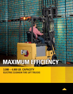Čelní vysokozdvižné elektrické vozíky Caterpillar EC15N