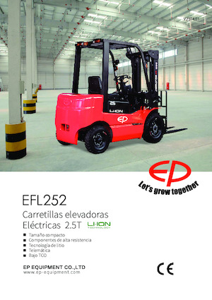 Čelní vysokozdvižné elektrické vozíky EP EFL252