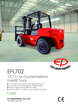 Čelní vysokozdvižné elektrické vozíky EP EFL702