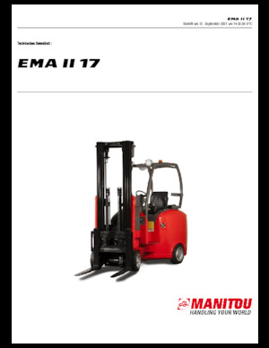 Čelní vysokozdvižné elektrické vozíky Manitou EMA II 17