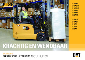 Čelní vysokozdvižné elektrické vozíky Caterpillar EP16AN