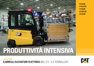 Čelní vysokozdvižné elektrické vozíky Caterpillar EP25AN