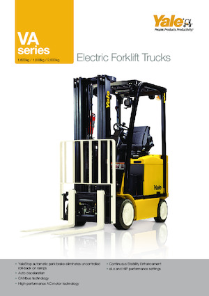 Čelní vysokozdvižné elektrické vozíky Yale ERC18VA