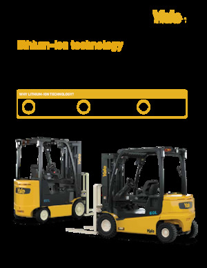 Čelní vysokozdvižné elektrické vozíky Yale ERC060VGL