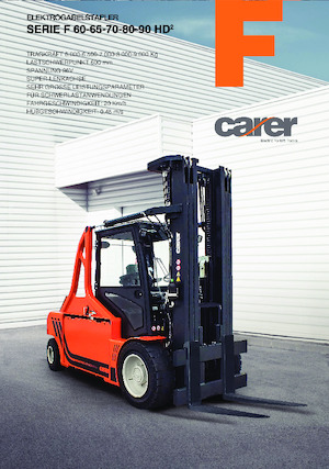 Čelní vysokozdvižné elektrické vozíky Carer F 80 HD²