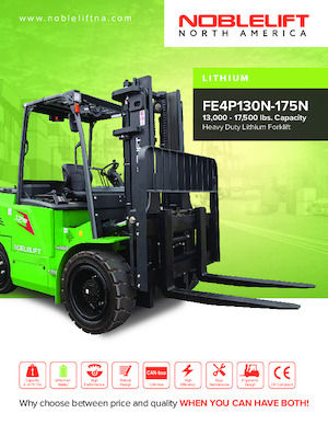 Čelní vysokozdvižné elektrické vozíky Noblelift FE4P130N