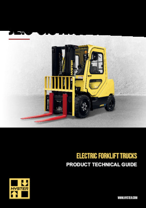 Čelní vysokozdvižné elektrické vozíky Hyster J3.5XTLG