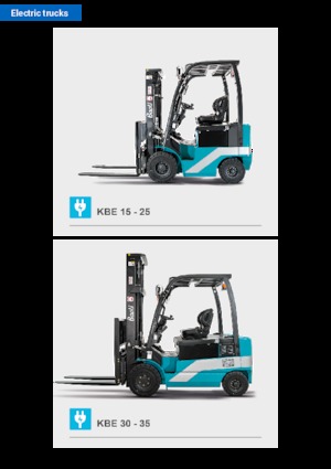 Čelní vysokozdvižné elektrické vozíky Baoli KBE 30