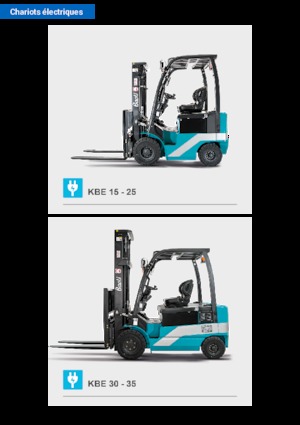 Čelní vysokozdvižné elektrické vozíky Baoli KBE 30