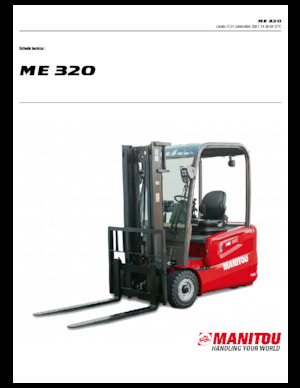 Čelní vysokozdvižné elektrické vozíky Manitou ME 320