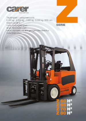 Čelní vysokozdvižné elektrické vozíky Carer Z 70 H²
