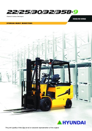 Čelní vysokozdvižné elektrické vozíky Hyundai 32B-9