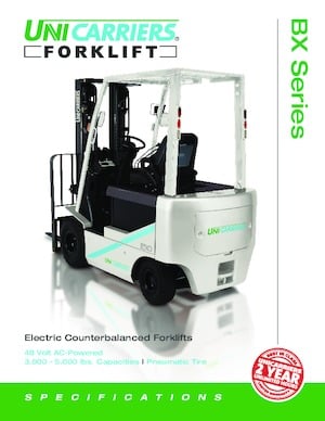 Čelní vysokozdvižné elektrické vozíky UniCarriers BXP30LN