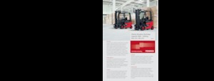 Čelní vysokozdvižné elektrické vozíky Linde E 30