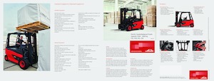 Čelní vysokozdvižné elektrické vozíky Linde E 50/500 HL