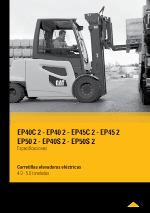 Čelní vysokozdvižné elektrické vozíky Caterpillar EP50 2