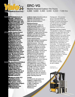 Čelní vysokozdvižné elektrické vozíky Yale ERC060VG