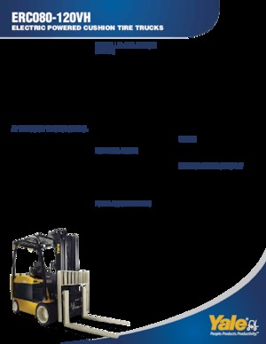 Čelní vysokozdvižné elektrické vozíky Yale ERC120VH