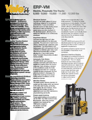 Čelní vysokozdvižné elektrické vozíky Yale ERP080VM