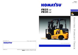 Čelní vysokozdvižné elektrické vozíky Komatsu FB30-12