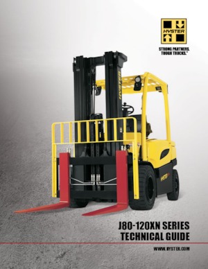 Čelní vysokozdvižné elektrické vozíky Hyster J80XN