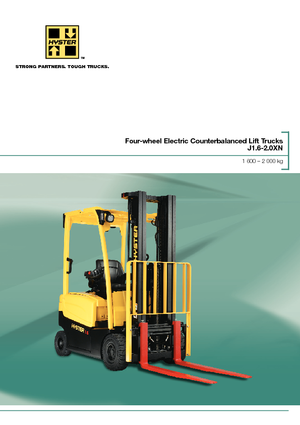 Čelní vysokozdvižné elektrické vozíky Hyster J2.0XN (LWB)