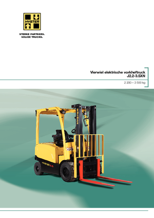 Čelní vysokozdvižné elektrické vozíky Hyster J3.0XN