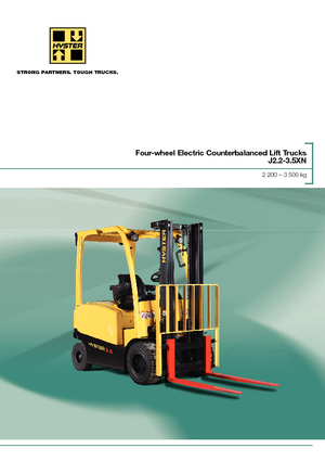 Čelní vysokozdvižné elektrické vozíky Hyster J3.0XN