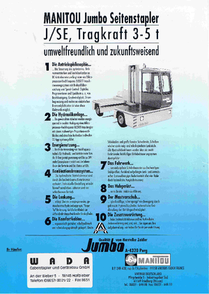 Terénní vysokozdvižné vozíky Jumbo J/SE 50