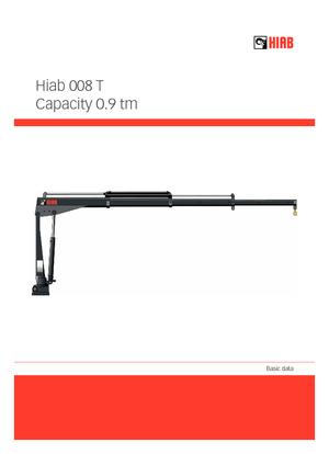 Elektrické nakládací jeřáby Hiab 008 T-0 ELT