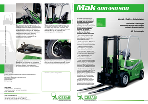 Čelní vysokozdvižné elektrické vozíky Cesab MAK 500 AC