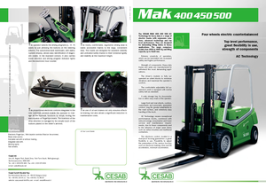 Čelní vysokozdvižné elektrické vozíky Cesab MAK 500 AC