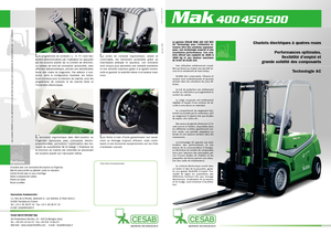 Čelní vysokozdvižné elektrické vozíky Cesab MAK 450 AC