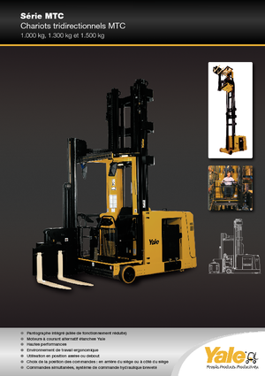 Elektrické vysokozdvižné vozíky s bočním ložením Yale MTC13