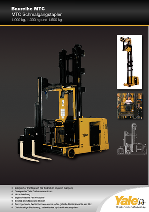 Elektrické vysokozdvižné vozíky s bočním ložením Yale MTC13